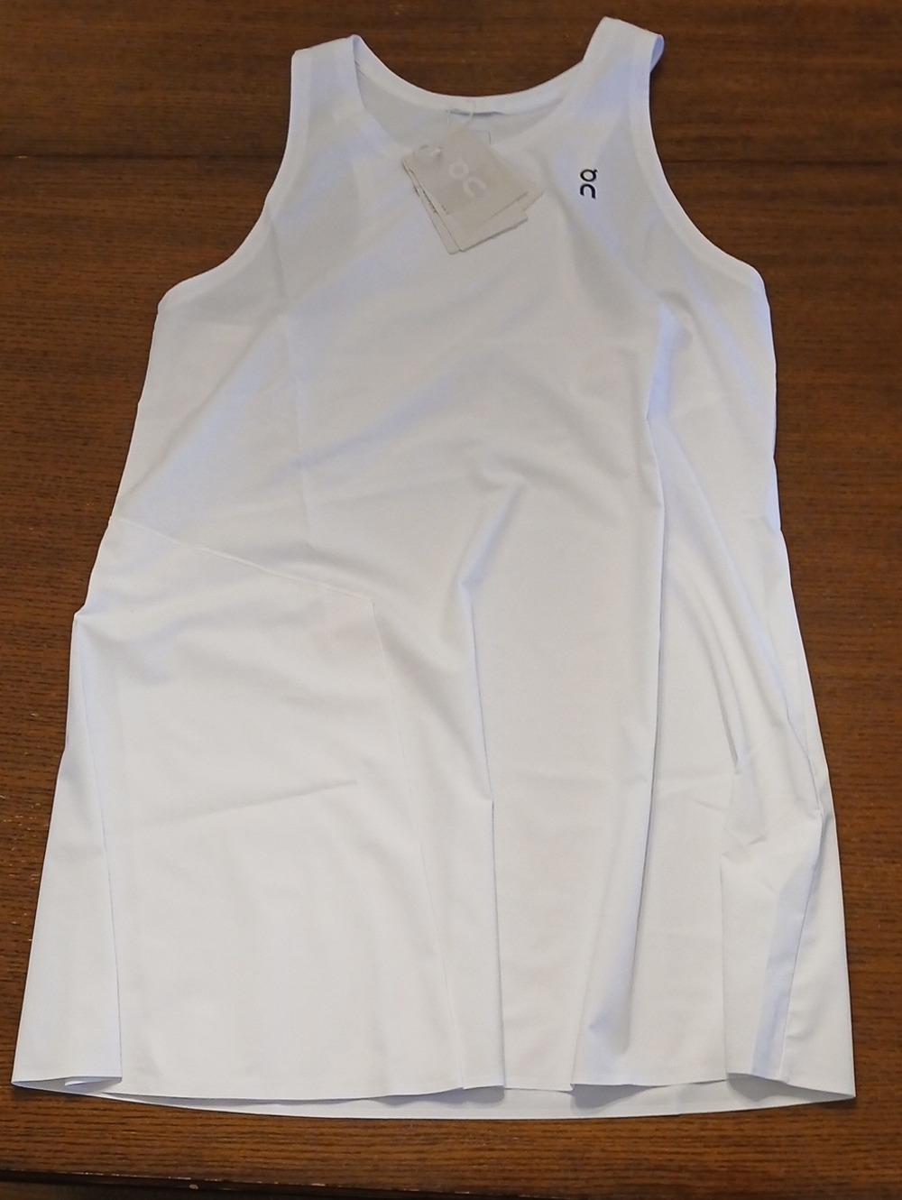 On Running White Women's Performance Tank Tennis Dress